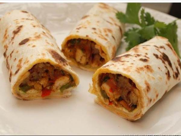 Bihari Chicken Kabab Roll - بہار ی چکن کباب رول