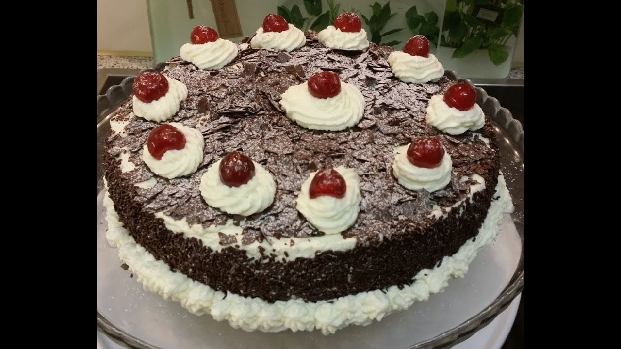 Black Forest Cake Recipe - بلیک فاریسٹ کیک ریسیپی