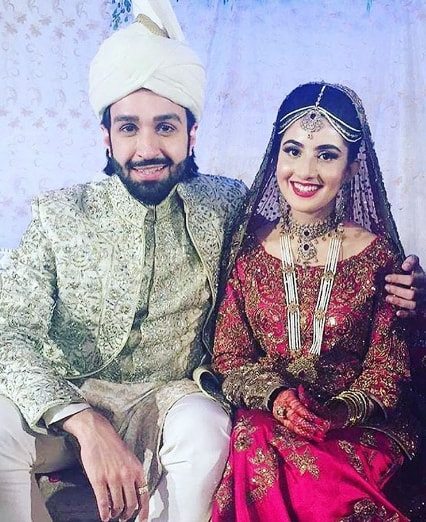 Beautiful Wedding Pictures Of Actor Azfar Rehman And Fiya Sheikh