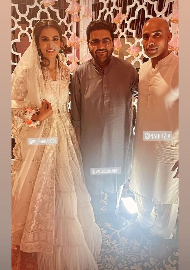 Mushk Kaleem, a fashion model, got married.