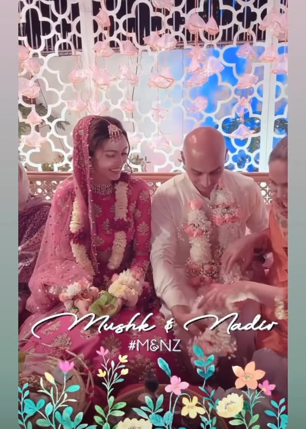 Mushk Kaleem, a fashion model, got married.